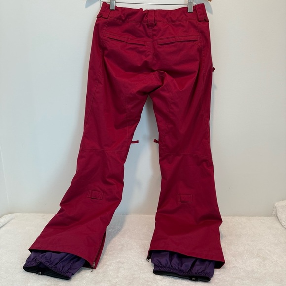 Burton Womens Pink Ski Snow Winter Snowboard Pants Snowsuit Suit Bibs Ladies XS - Picture 4 of 11